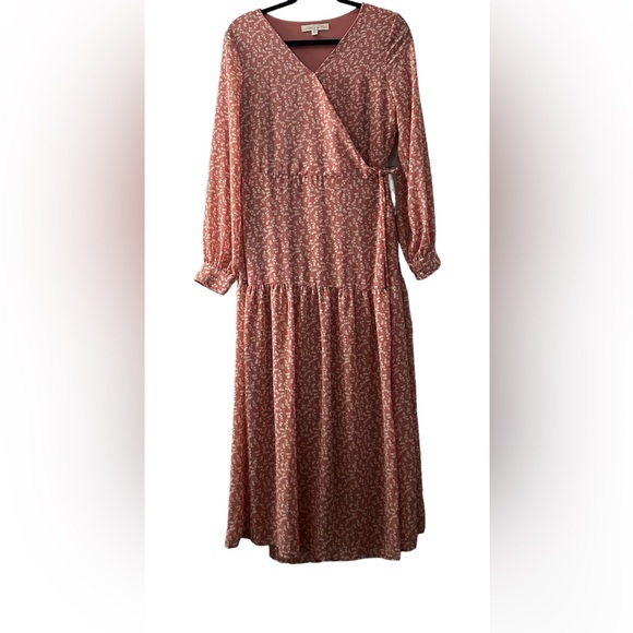 Lapis & Lillies Wrap Dress Size M - Picture 4 of 13